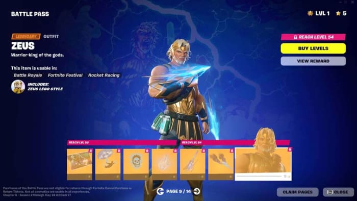 Fortnite Zeus Skin Chapter 5 Season 2
